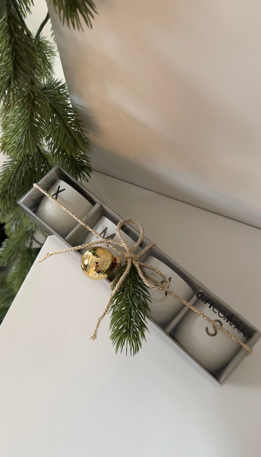 Teelicht im 4er Set mit Deko