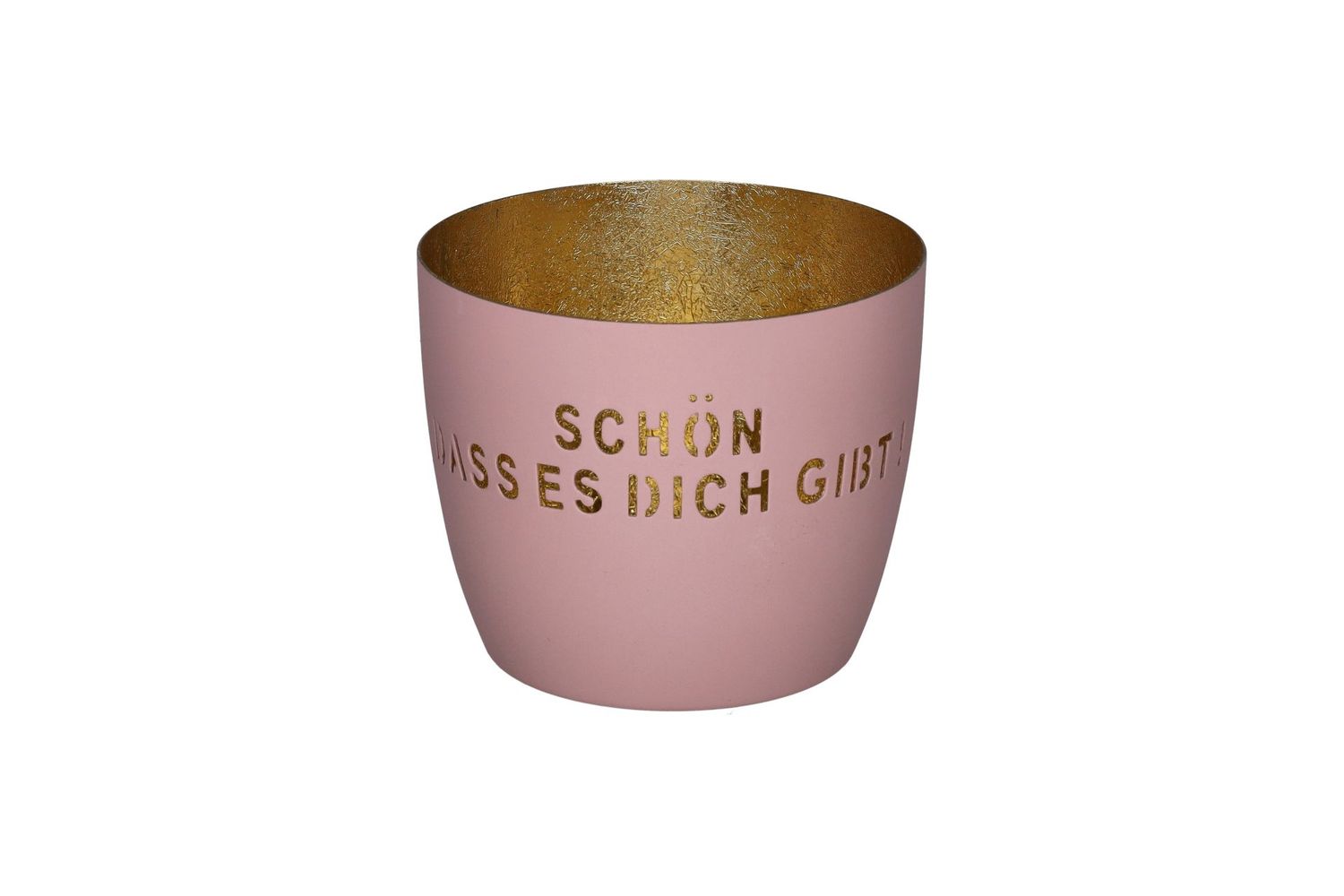 MADRAS WINDLICHT MOTIV: SCHÖN DASS ES DICH GIBT ROSA