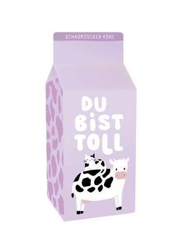 Schaumzucker-Kühe 90g Du bist toll