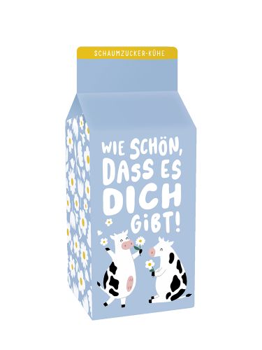 Schaumzucker-Kühe 90g Wie schön, dass es dich gibt!