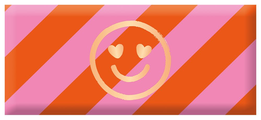 Schokolade - 30g Smiley mit Herzaugen