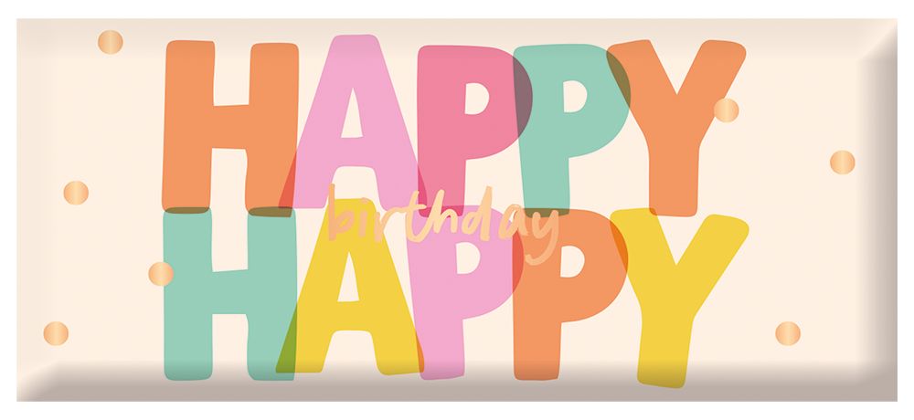 Schokolade - 30g Happy happy birthday