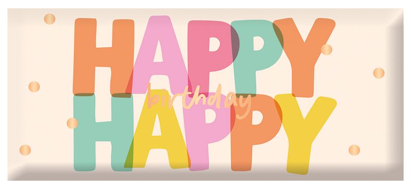 Schokolade - 30g Happy happy birthday