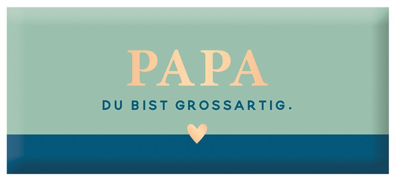 Schokolade - 30g Papa du bist grossartig.