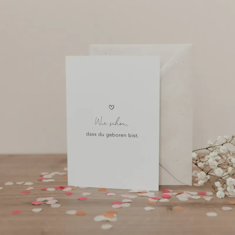 Klappkarte Wie schön