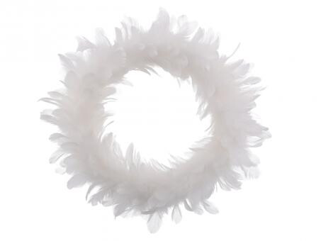 Federkranz Weiß