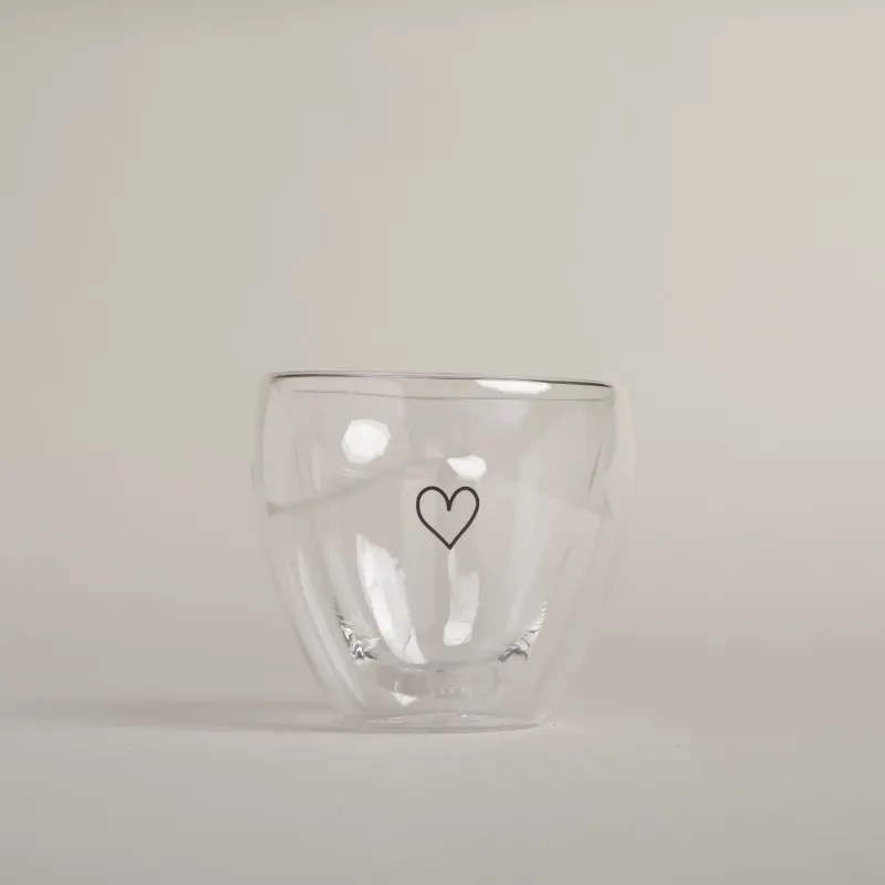 Doppelwandiges Herzglas Herz 200ml