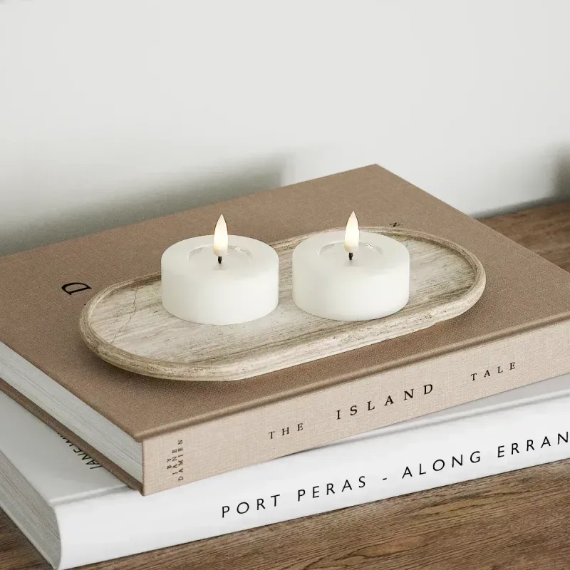 LED Jumbo Teelichter 2 Stück