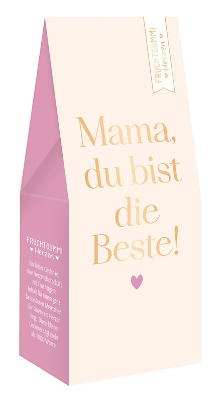 Fruchtgummi-Herzen Mama...