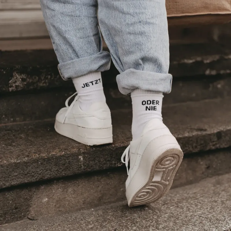 Socken weiß Jetzt oder Nie