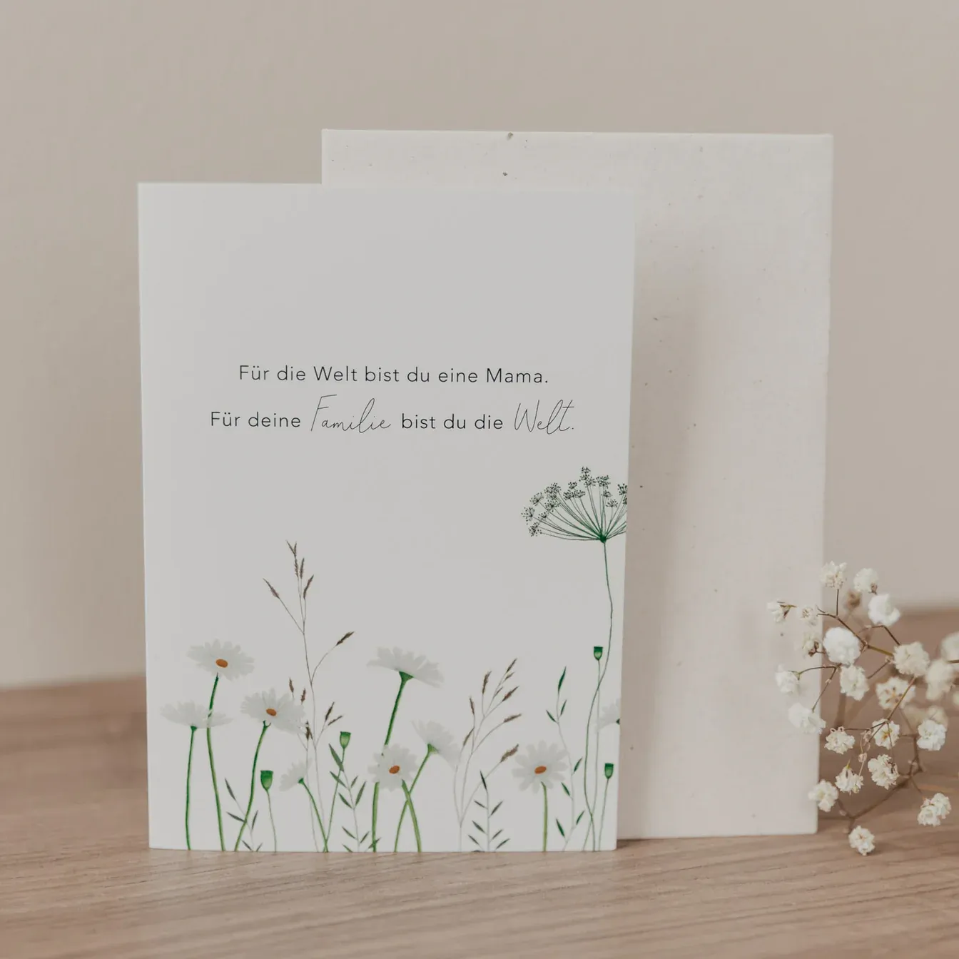 Klappkarte Blumenwiese