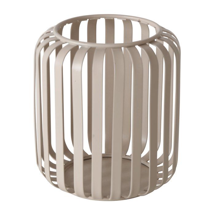 Windlicht Gitter beige