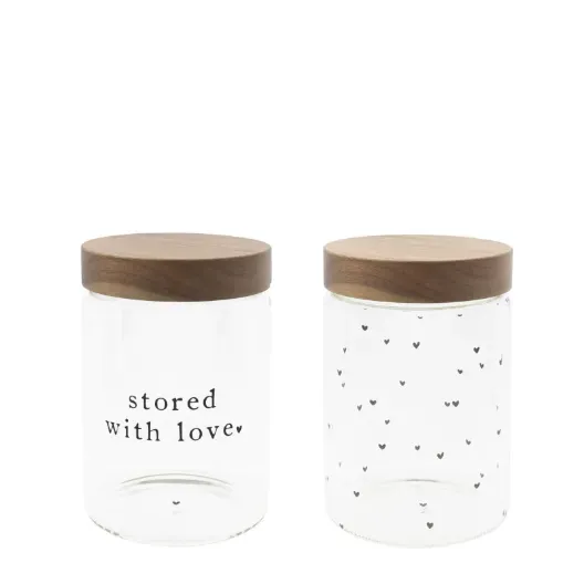 Bastion Collections - Vorratsglas mit Holzdeckel