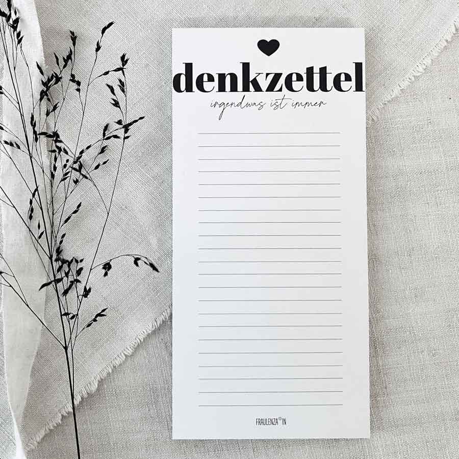 Block denkzettel