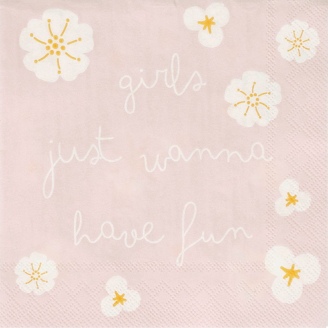 COCKTAILSERVIETTEN "GIRLS JUST WANNA HAVE FUN"