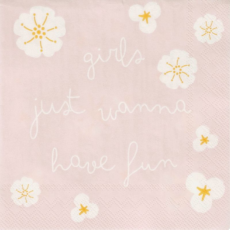 COCKTAILSERVIETTEN "GIRLS JUST WANNA HAVE FUN"