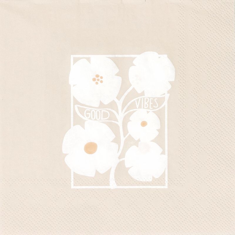 LUNCHSERVIETTEN "GOOD VIBES"