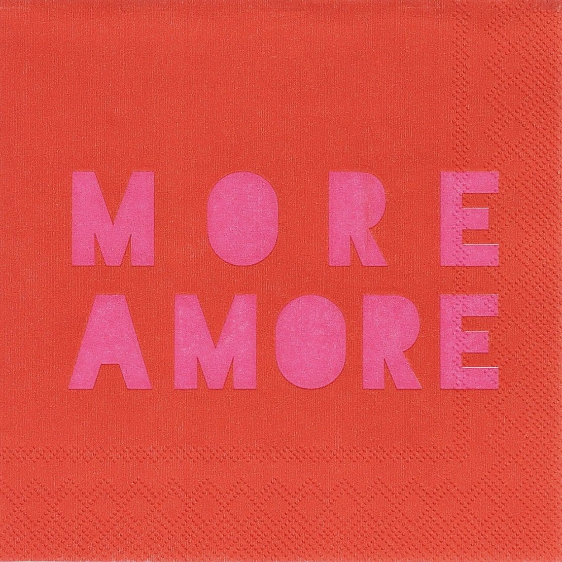 COCKTAILSERVIETTEN "MORE AMORE"