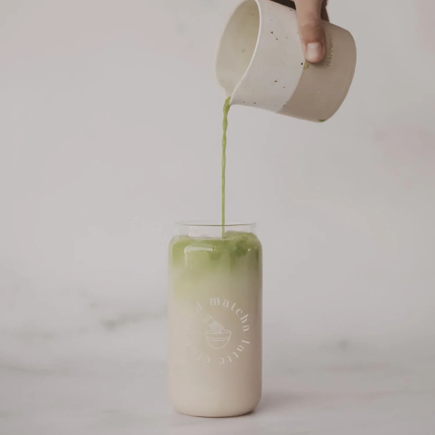 Hohes Trinkglas Matcha