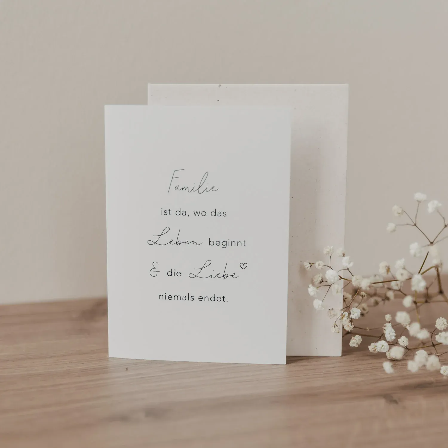 Klappkarte Familie