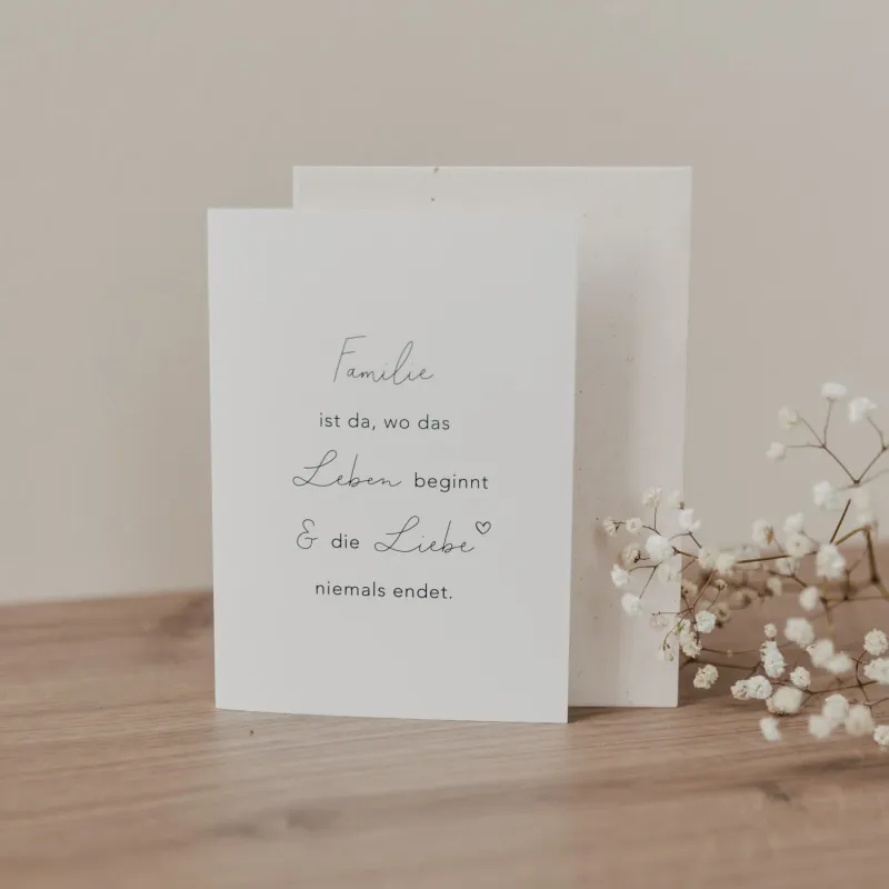 Klappkarte Familie