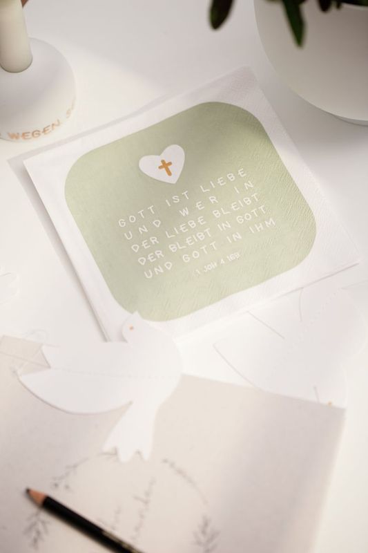 Serviette "Gott ist Liebe"