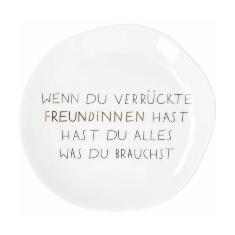 Mix &amp; Match Teller klein "Verrückte Freundinnen"