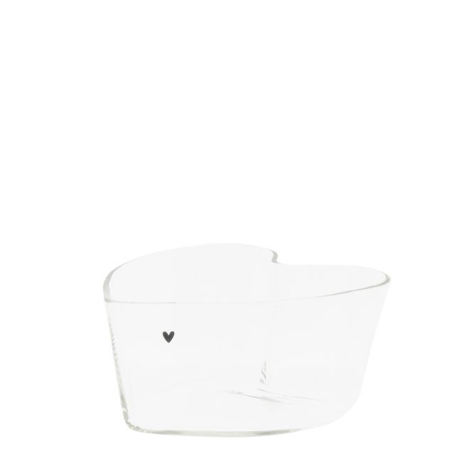 Bastion Collections Schale Herzform Glas