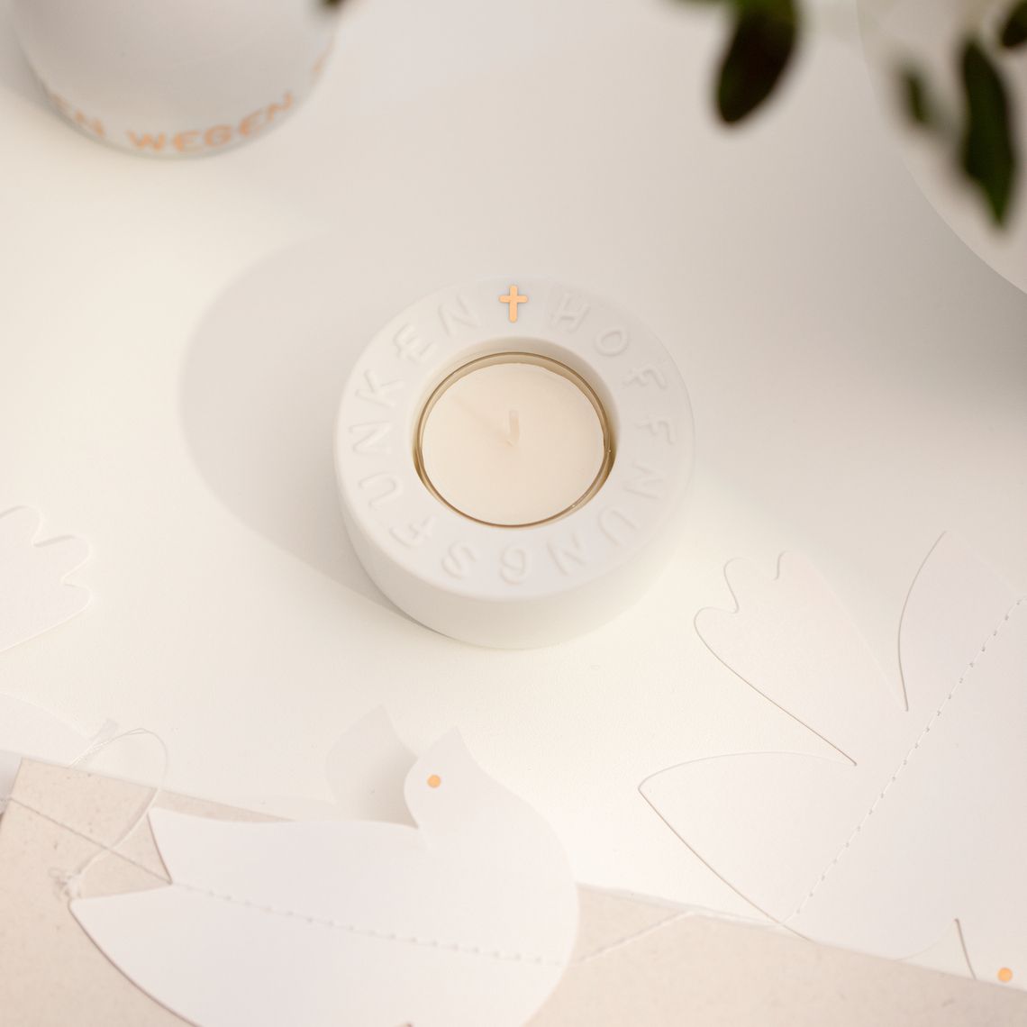 GLAUBENSFREUDE. TEELICHTHALTER "HOFFNUNGSFUNKEN"