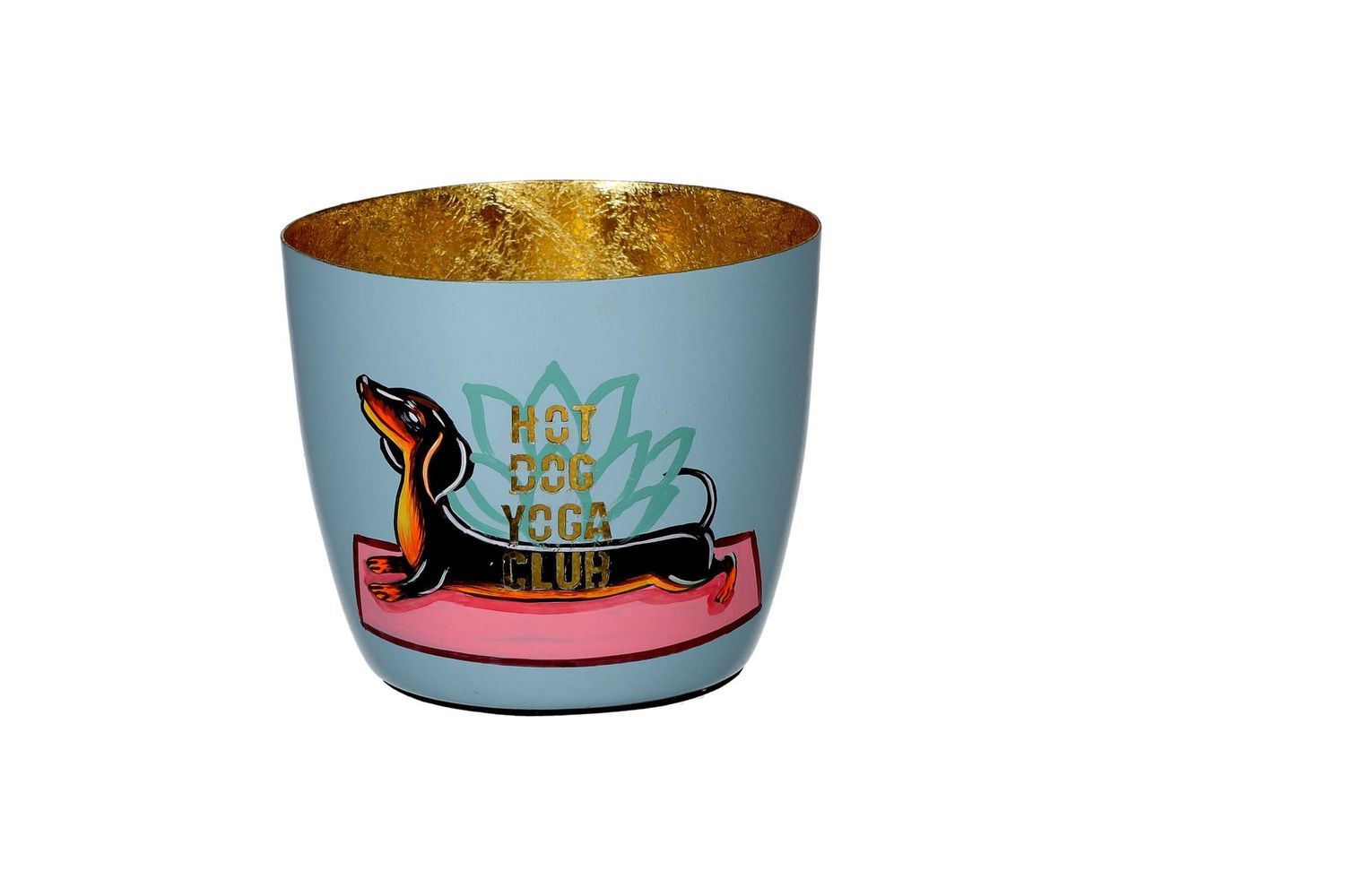 MADRAS WINDLICHT MOTIV: YOGA HUND