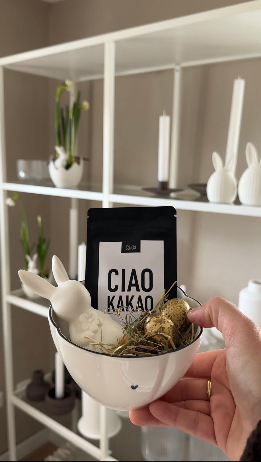 Schüssel mit Hase und Schoki