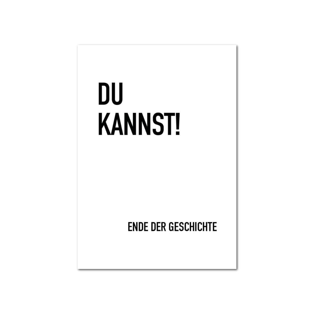 Postkarte | du kannst