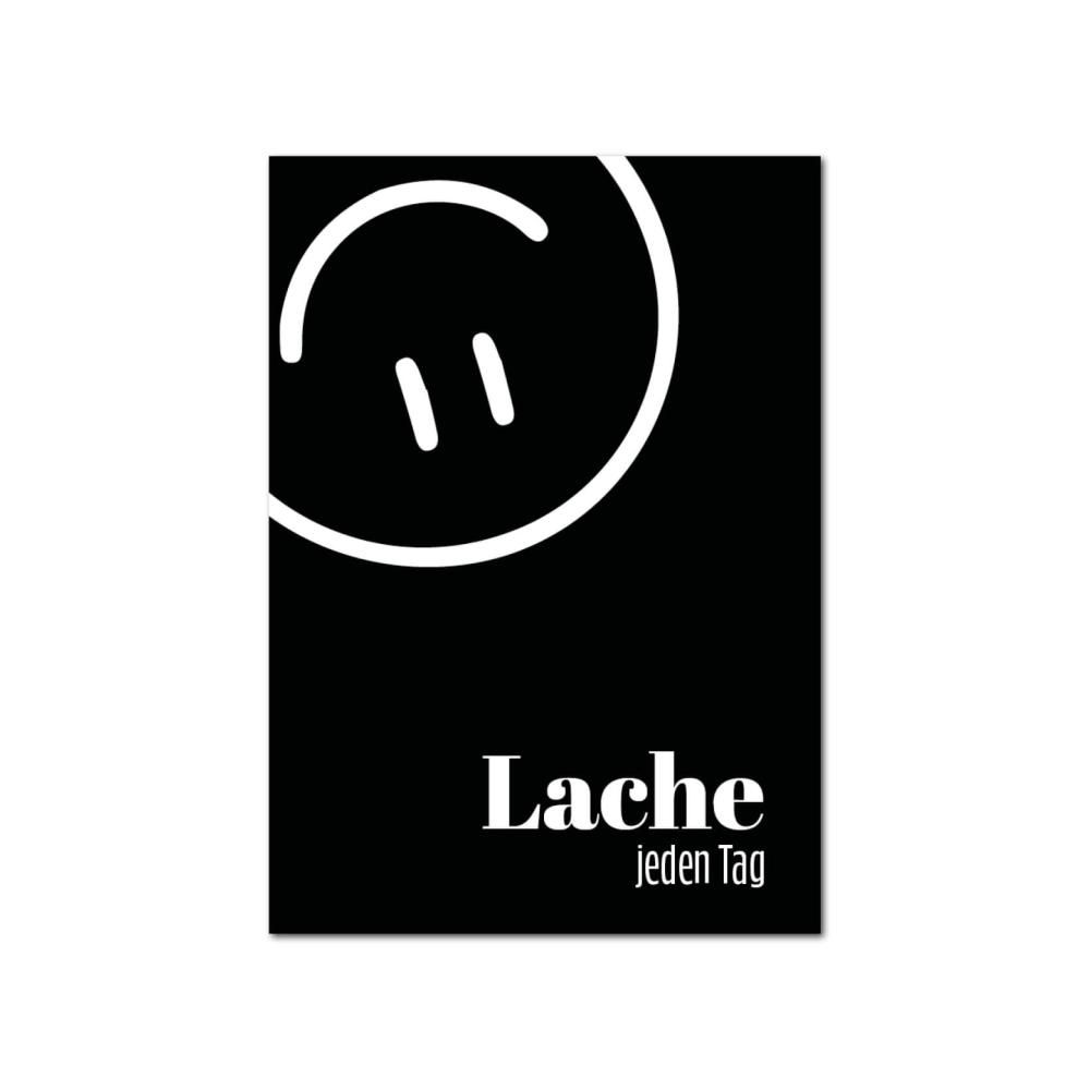 Postkarte | Lache jeden Tag