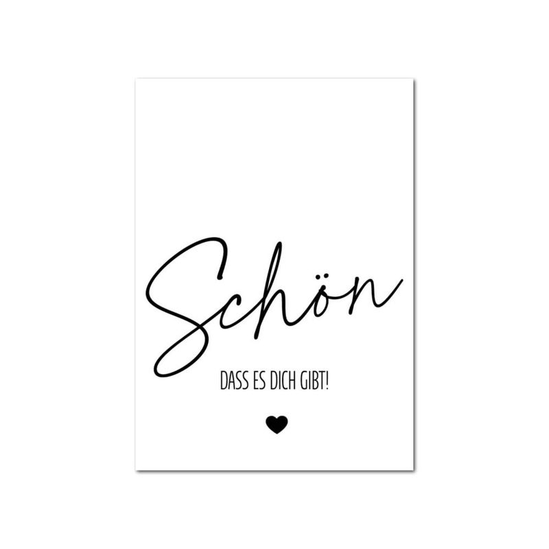 Postkarte | Schön dass es dich gibt