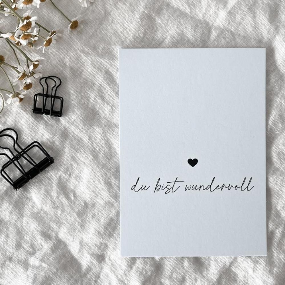 Postkarte | wundervoll