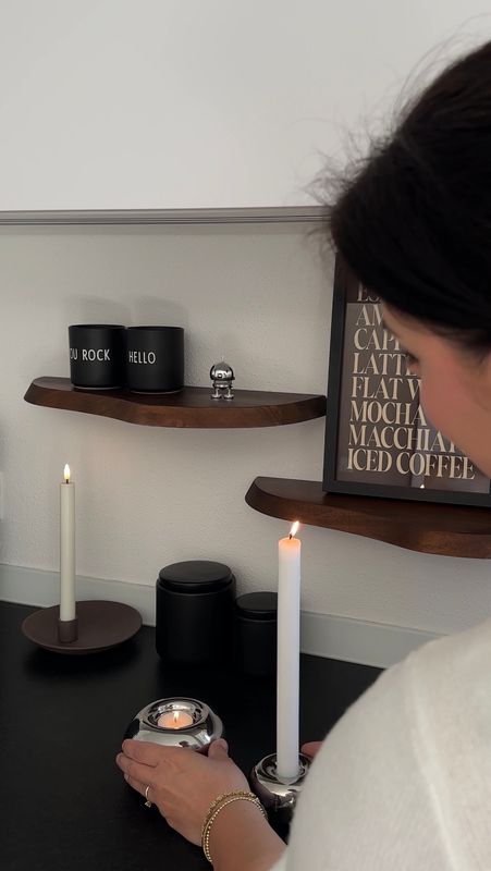 Kerzenständer Chromoptik