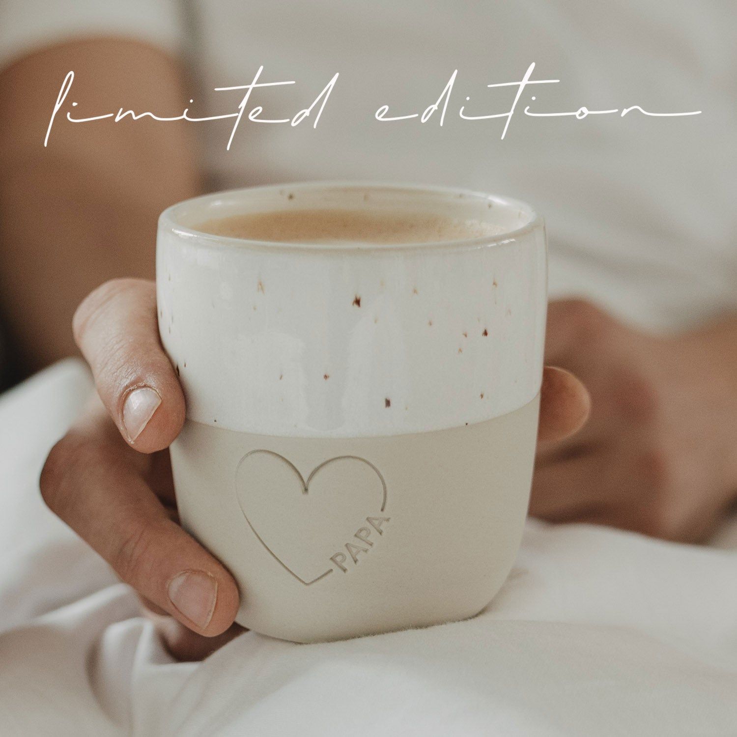Limitierter Becher großes Herz Papa