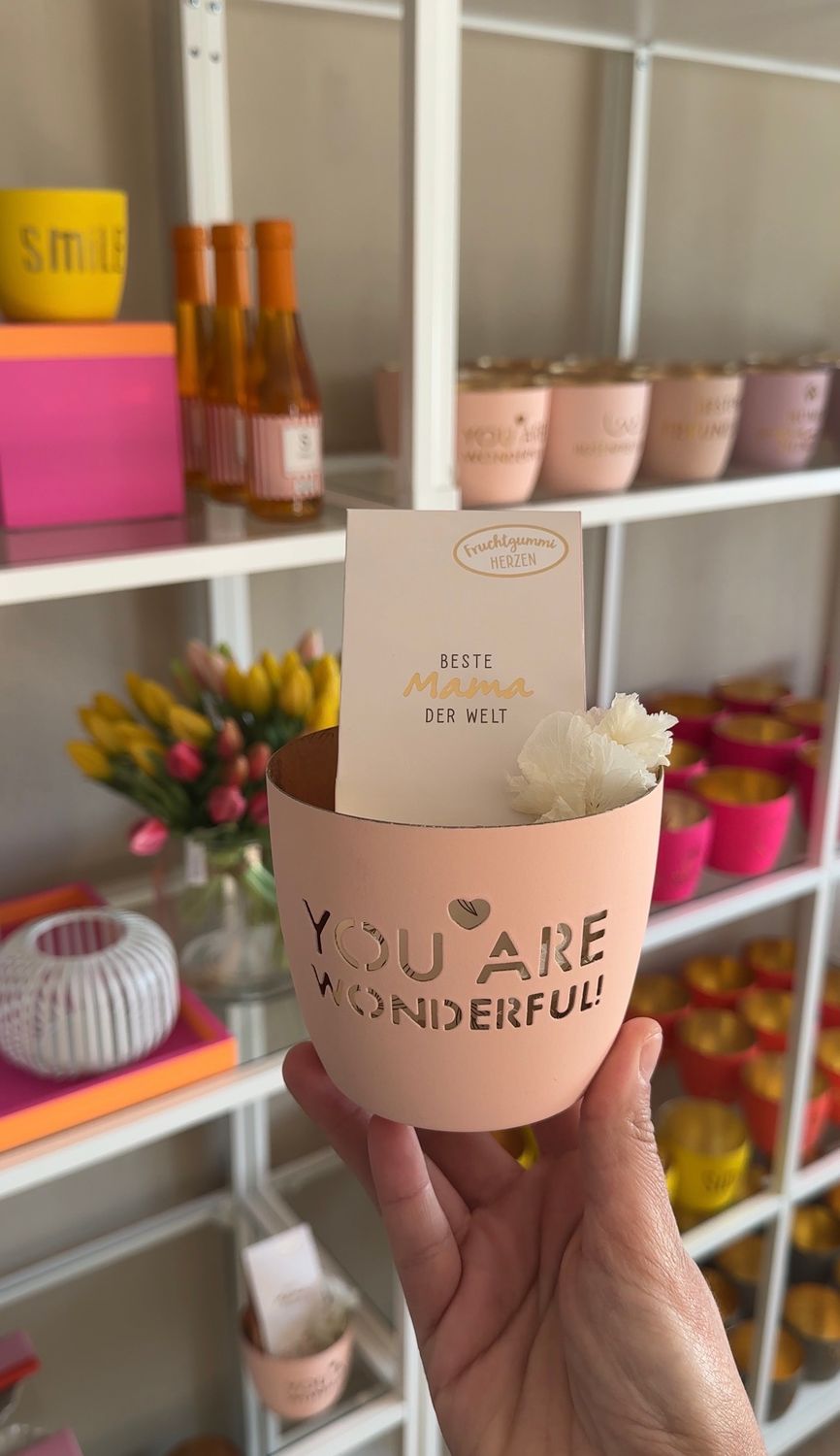 Teelicht mit Gummibärchen