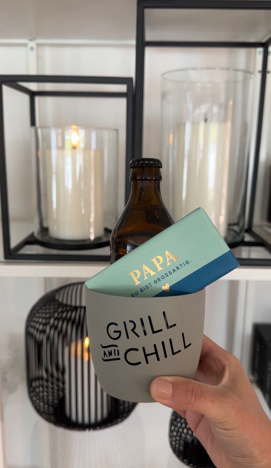 Teelicht mit Schoki und Bier