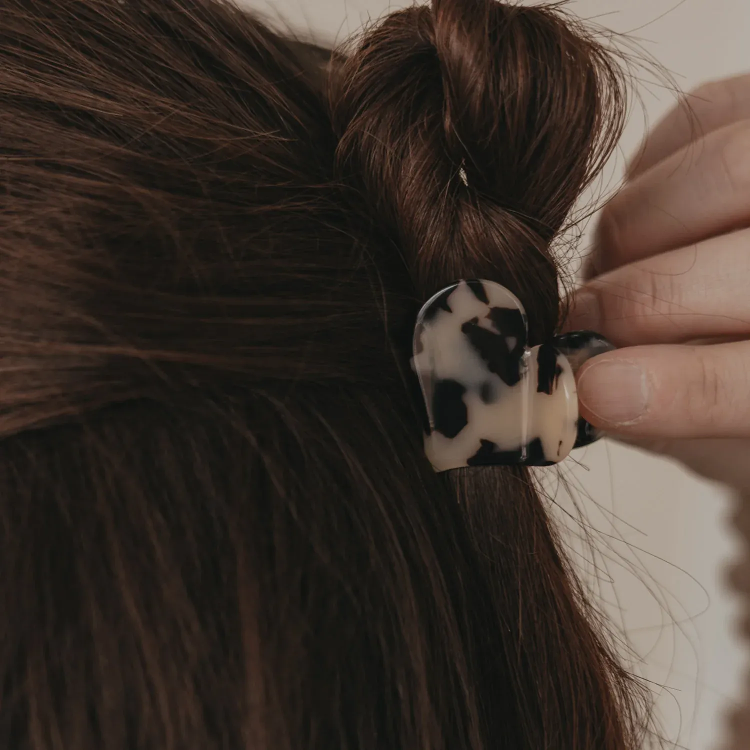 Haarspange Herzform groß Leo