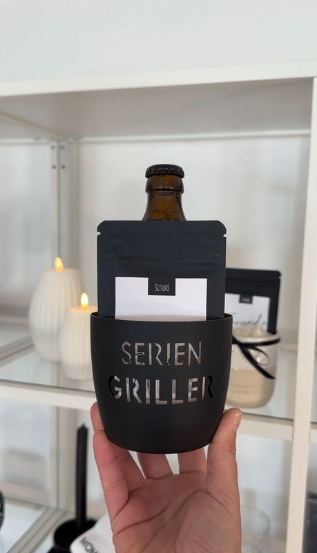 Teelicht mit Schoki und Bier