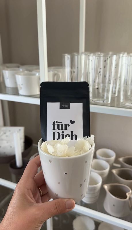 Becher Herzchen mit Schoki