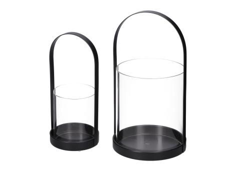 Windlicht Metall schwarz