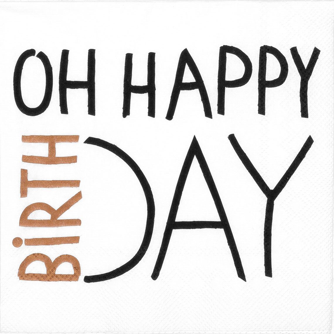 LUNCHSERVIETTEN "OH HAPPY BIRTHDAY"