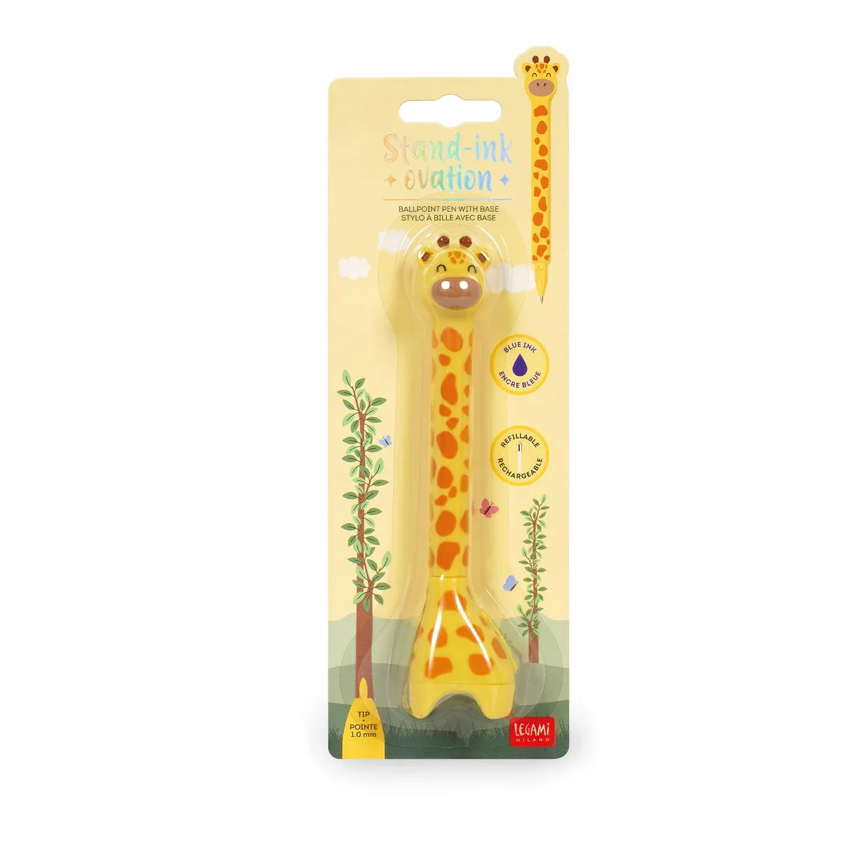 Kugelschreiber Giraffe mit Standfuß - Stand-Ink Ovation