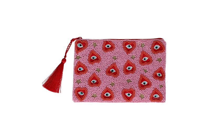 KOSMETIKTASCHE MOTIV: HEILIGES HERZ, ROSA
