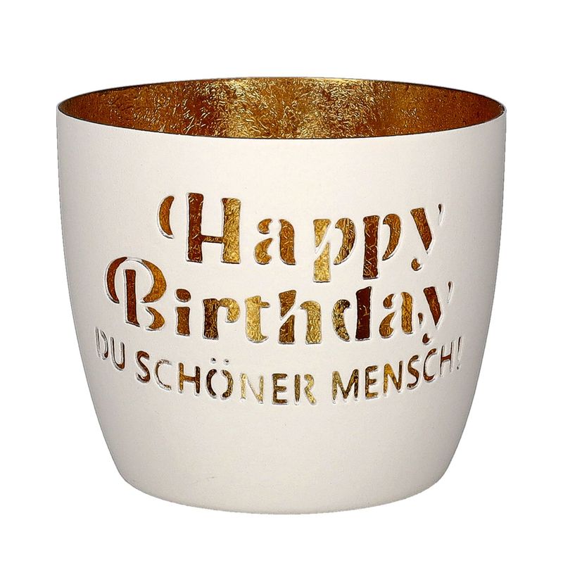 MADRAS WINDLICHT MOTIV: HAPPY BIRTHDAY DU SCHÖNER MENSCH
