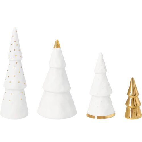 Figuren Weihnachtswald Gold - 4er Set