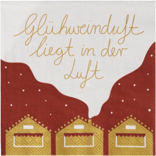 COCKTAILSERVIETTEN Glühweinduft