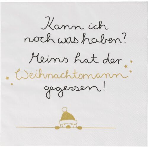 SERVIETTEN kann ich noch was haben ?